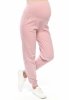 Casual maternity trousers Amanda M010 light pink
